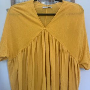 Zara yellow top